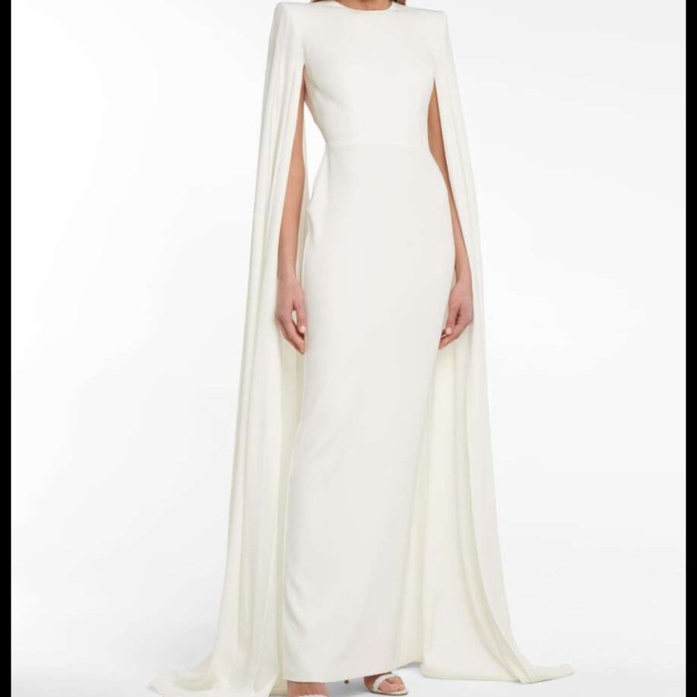 Alex Perry Long Sleeve White Wedding Gown